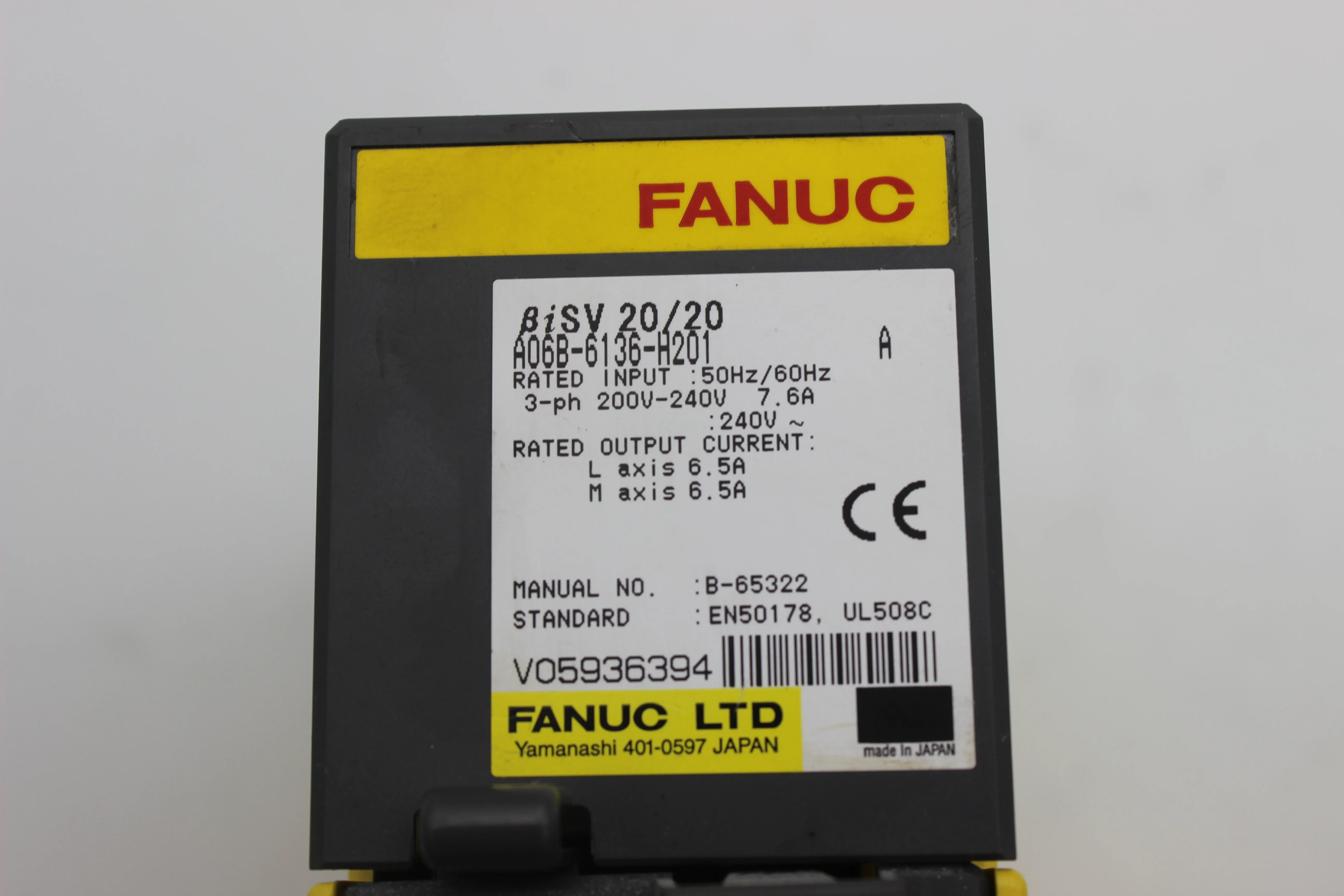 Fanuc Ac Servo Drive A06B-6136-H201 Amplifier Module For CNC Machinery