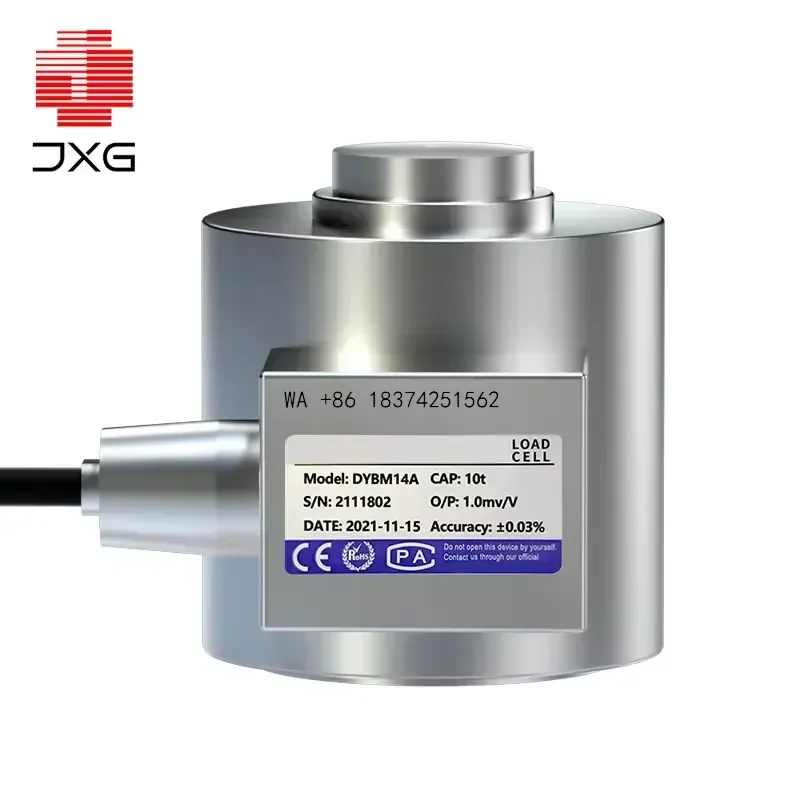 Wmwmnu High Accuracy Column Load Cell 30T 100T Compression Force Sensor for Batch Tank Weighing Scale Automation Large Range