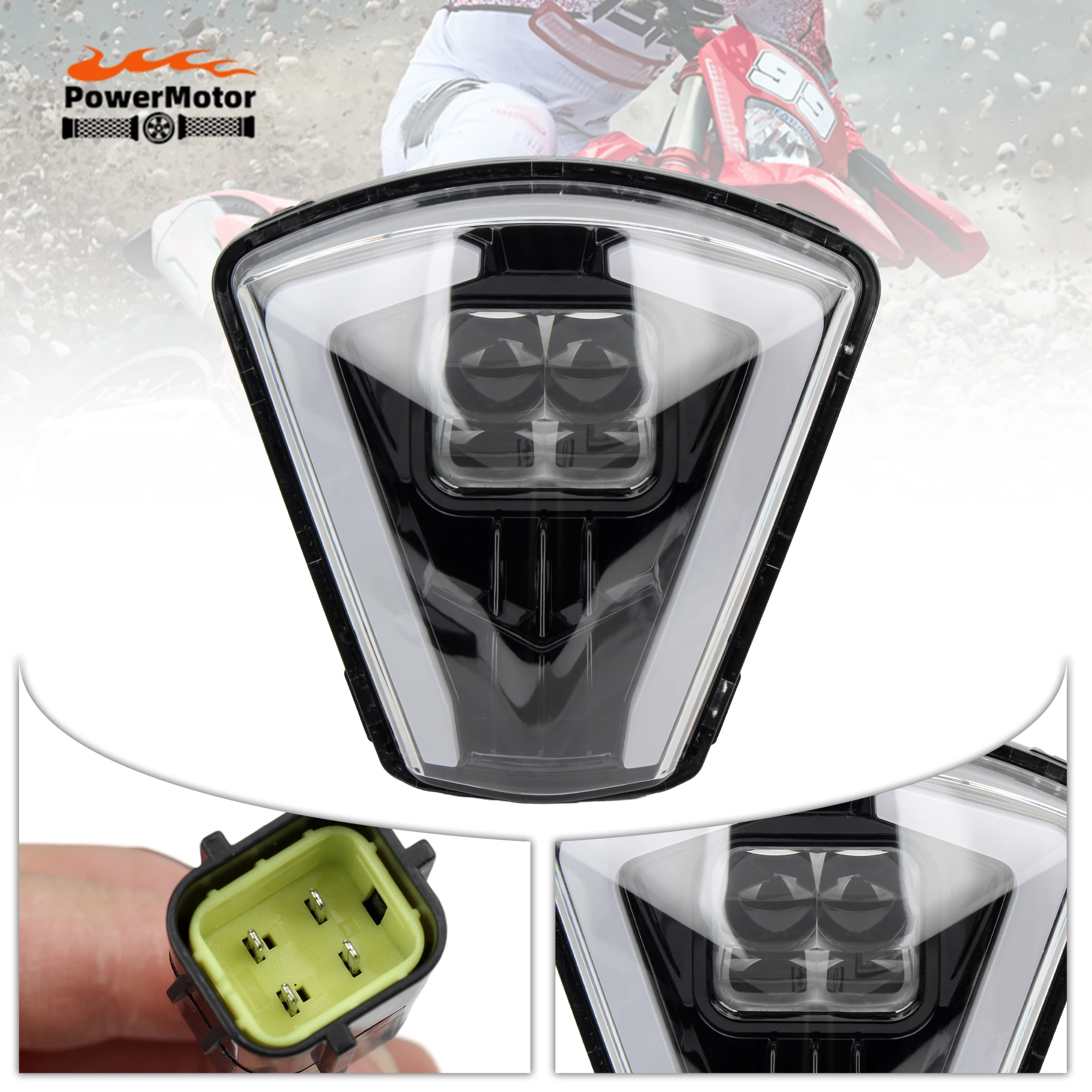 

For GASGAS Motorcycle Headlight EX EC 300 350F 400F 450F 500F SM700 2024 2025 LED DirtBike Enduro Motocross Headlamp Accessories