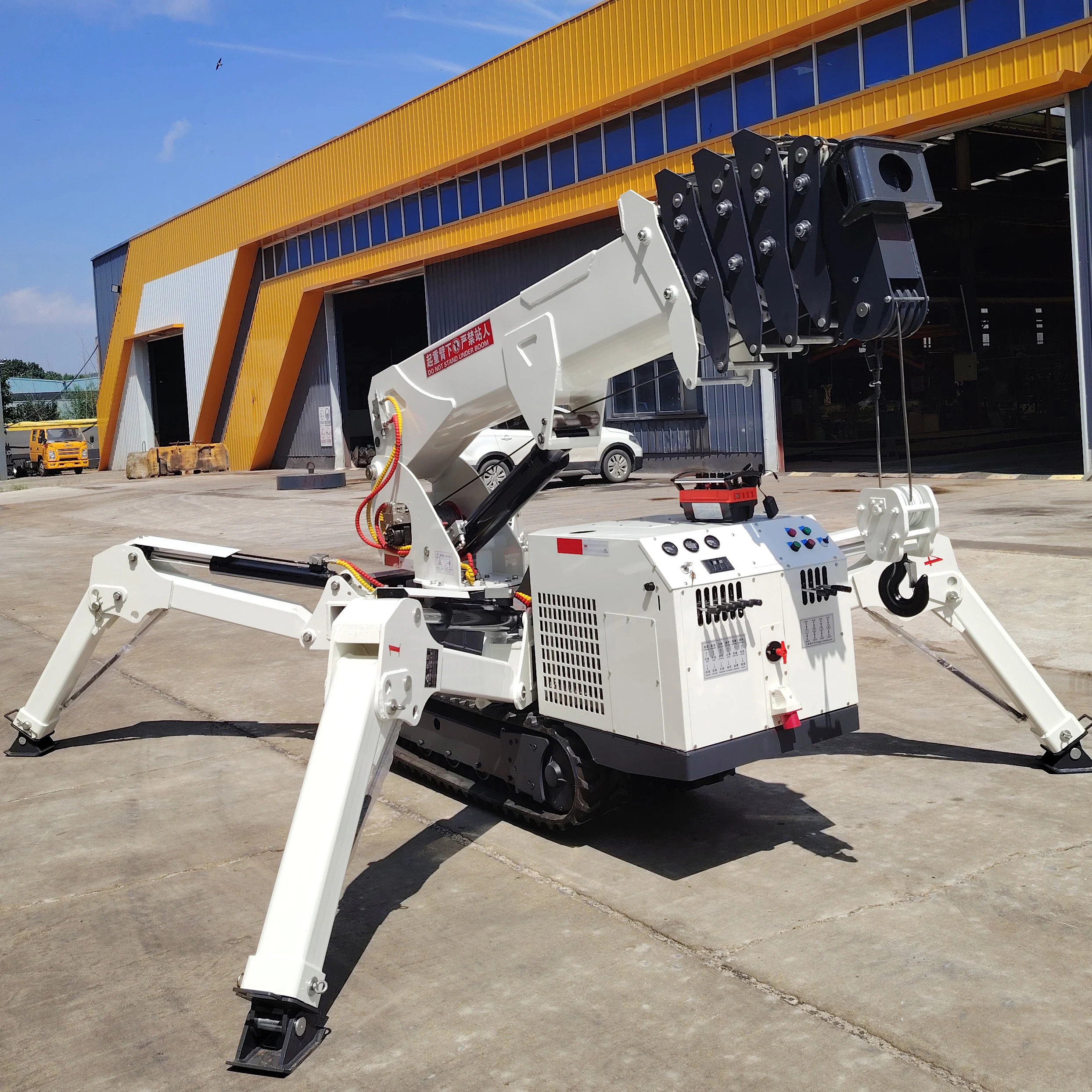 Compact 4T 8T 10 Ton Diesel Electric Spider Crane for Narrow Street Construction Grúa Araña