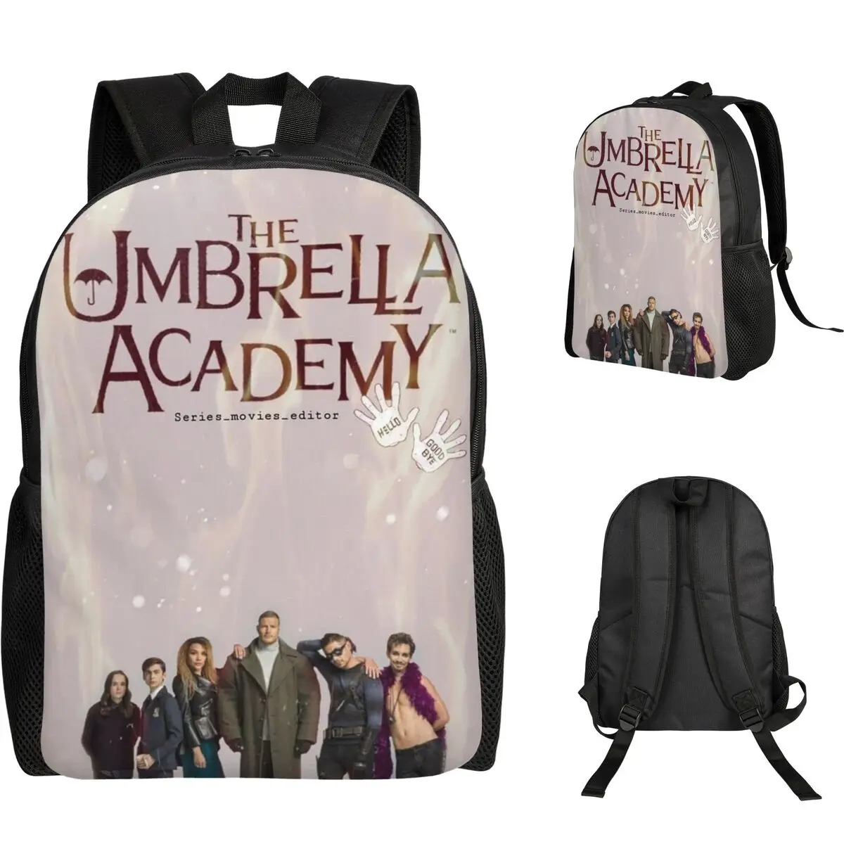 The Umbrella Academy Tv Student Backpack School Bag Hiking Travel Daypack for Men Women Fashion Bookbag Shoulder Bags