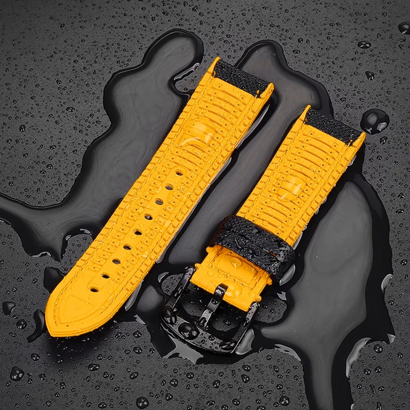For CITIZEN Blue Angel 22mm 23mm Watch strap Men Radio Wave Watch AT8020-54L AT8020-03L JY8078-52L/01L Canvas Nylon+Rubber bands