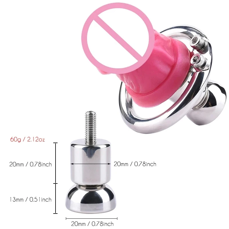 Metal Chastity Cage with Pink Dildo Head 정조대 New StainlessSteel Negative Cock Cage Urethra toy men Adult Games Sex tooys for man