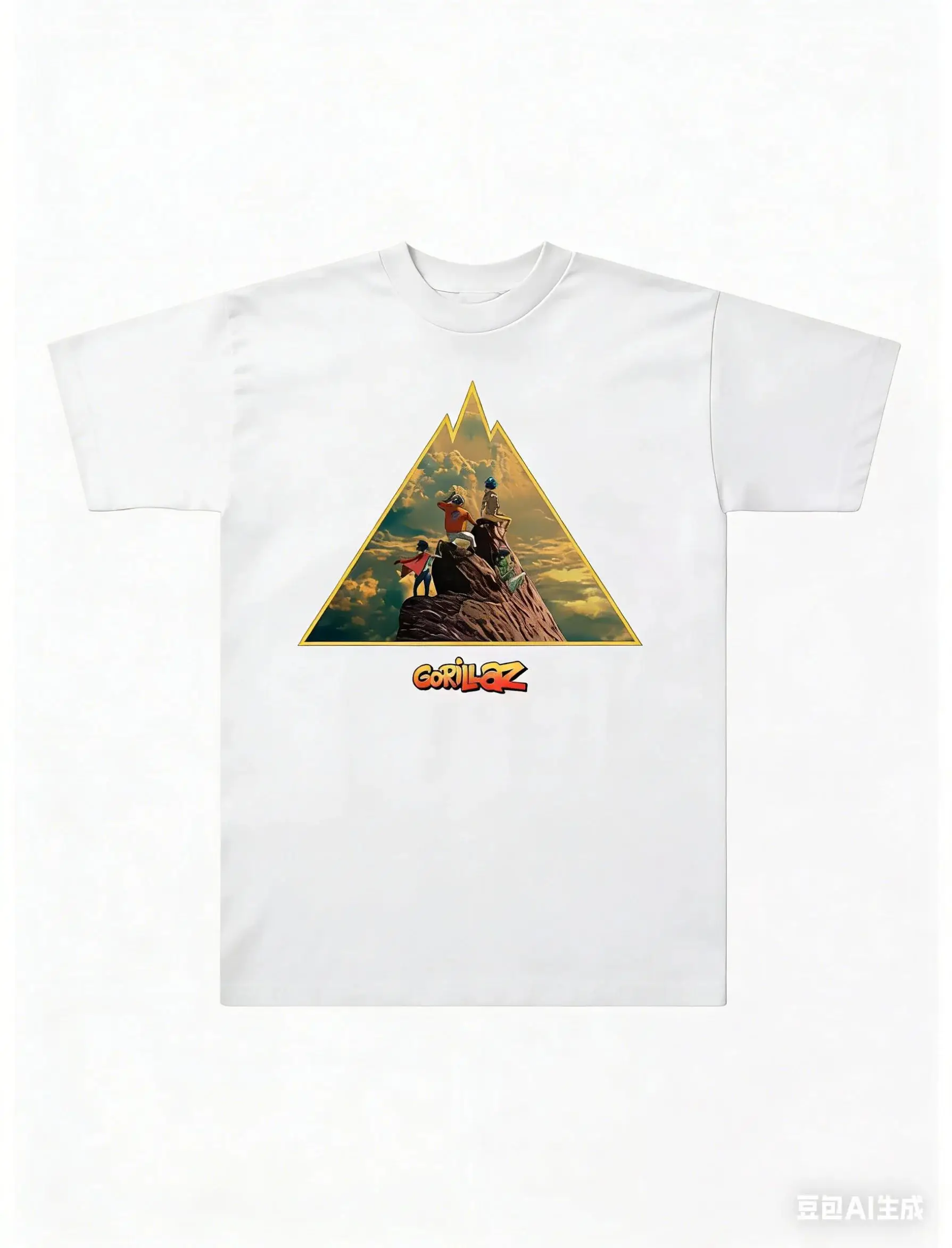 The Mountain Album T Shirt 2026 Gorillaz Print Tops Cotton Summer Casual Loose Clothes Hip Hop Fashion T-shirt Streetwear Unisex
