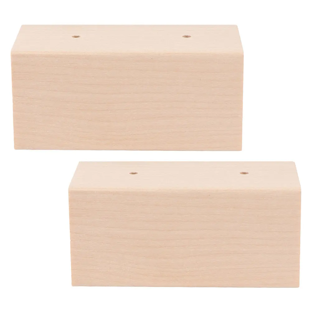 

2 Pcs Wooden Cake Stands Baking Flower Display Base Carving Nail Stand Accessories Decorative Mounting Practical Smooth