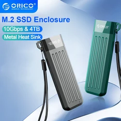 ORICO case M2 SSD Case NVME SSD Enclosure M.2 to USB Type C Transparent Hard Drive Enclosure for NVME PCIE NGFF SATA SSD Disk