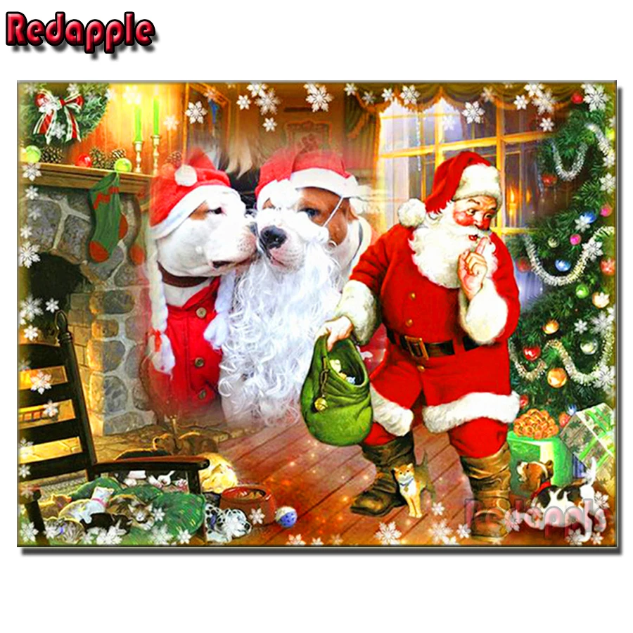 

Cute Santa Claus 5D DIY Diamond Painting Full Drill Square Embroidery Mosaic funny Picture of Rhinestones Christmas Gift Decor