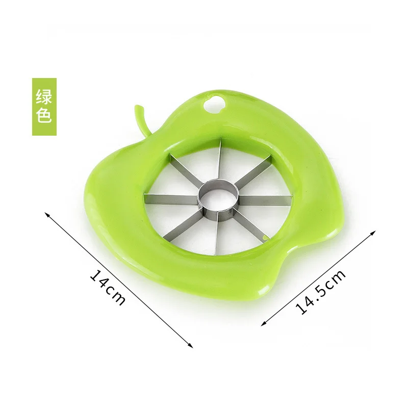 Stainless Steel Assist Apple Slicer Cutter Pear Fruit Divider Tool Apple Corer Divider Comfort Handle for Kitchen Fruit Peeler