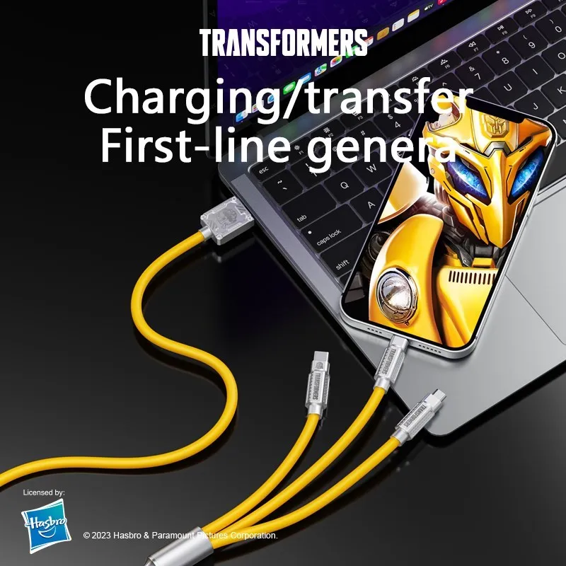 Original Transformers TF-A03 Fast Charging Data Cable Three-in-one Combination Interface USB Type-C High Quality Portable