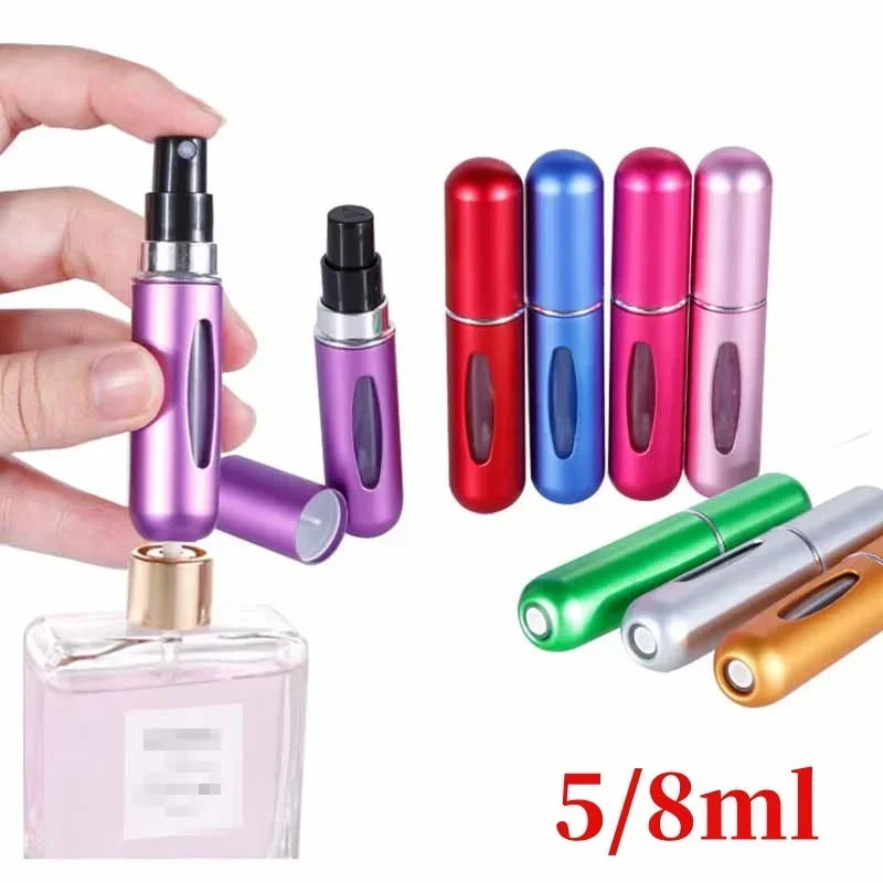 5/8ml Bottom-Filling Pump Perfume Refillable Spray Bottle Mini Portable Empty Cosmetic Containers Atomizer Bottle Travel Stroage