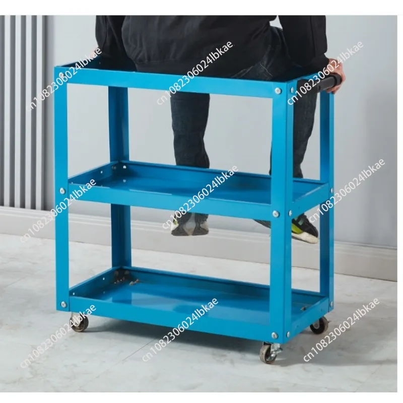 BEST Tool Cart Three-layer Parts Cart Auto Repair Drawer Multifunctional Repair Workshop Portable Shopping Cart