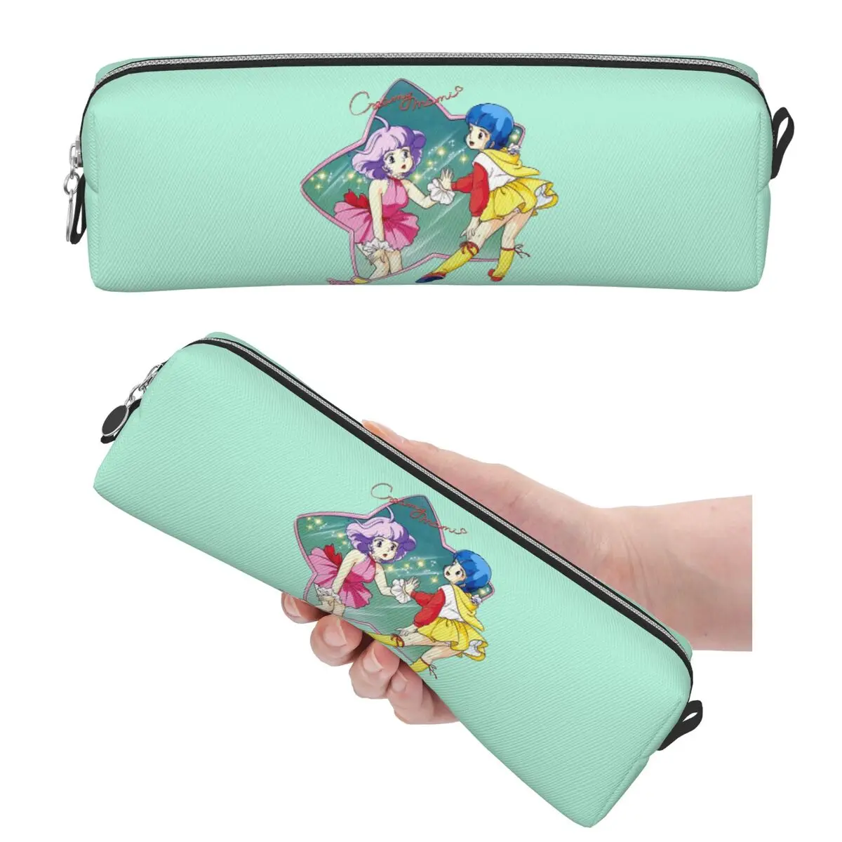 Creamy Mami 80s Magic Girl Anime Pencil Cases for Student Gifts Pen Box Pencil Bag Large Capacity Pencil Pouch Pen Holder