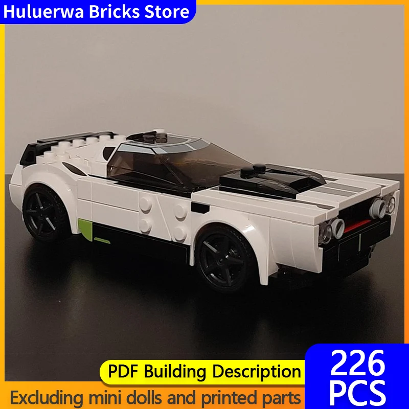 

City Car Model MOC Building Bricks Challenger American Muscle Car Modular Technology Children Holiday Gifts Assemble Toys Suit