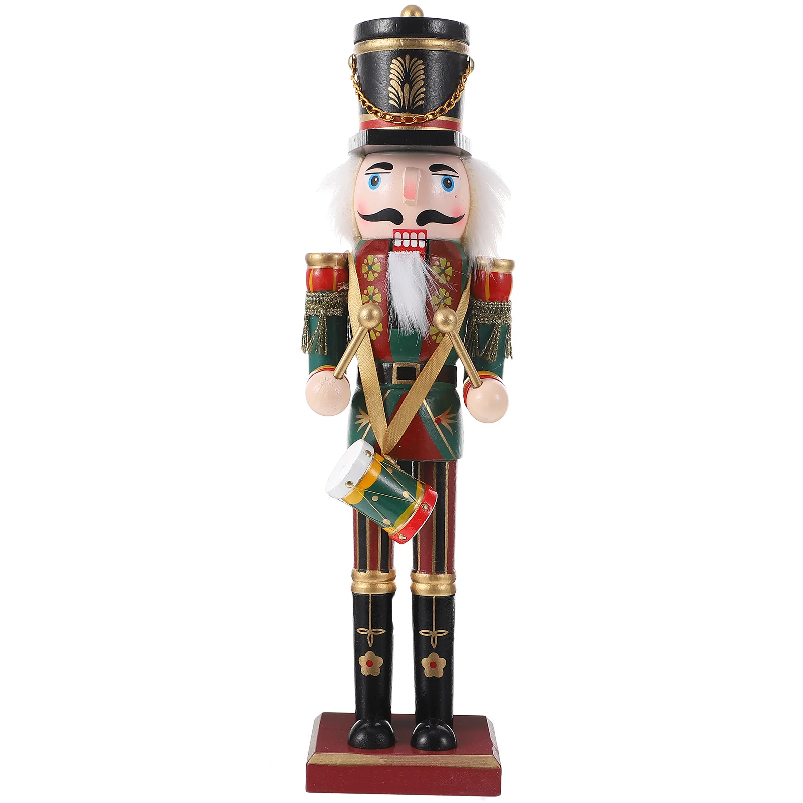 

Nutcracker Puppet Ornament Wooden Walnut Soldier Decor For Living Room Bedroom Desktop Festival Decoration Wood Puppets Crafts