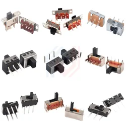 Toggle Switch Single Row Direct Plug Patch Horizontal Small Miniature Power Switch Sliding Gear Fluctuation Band 2/3/4Gear-3P-8P