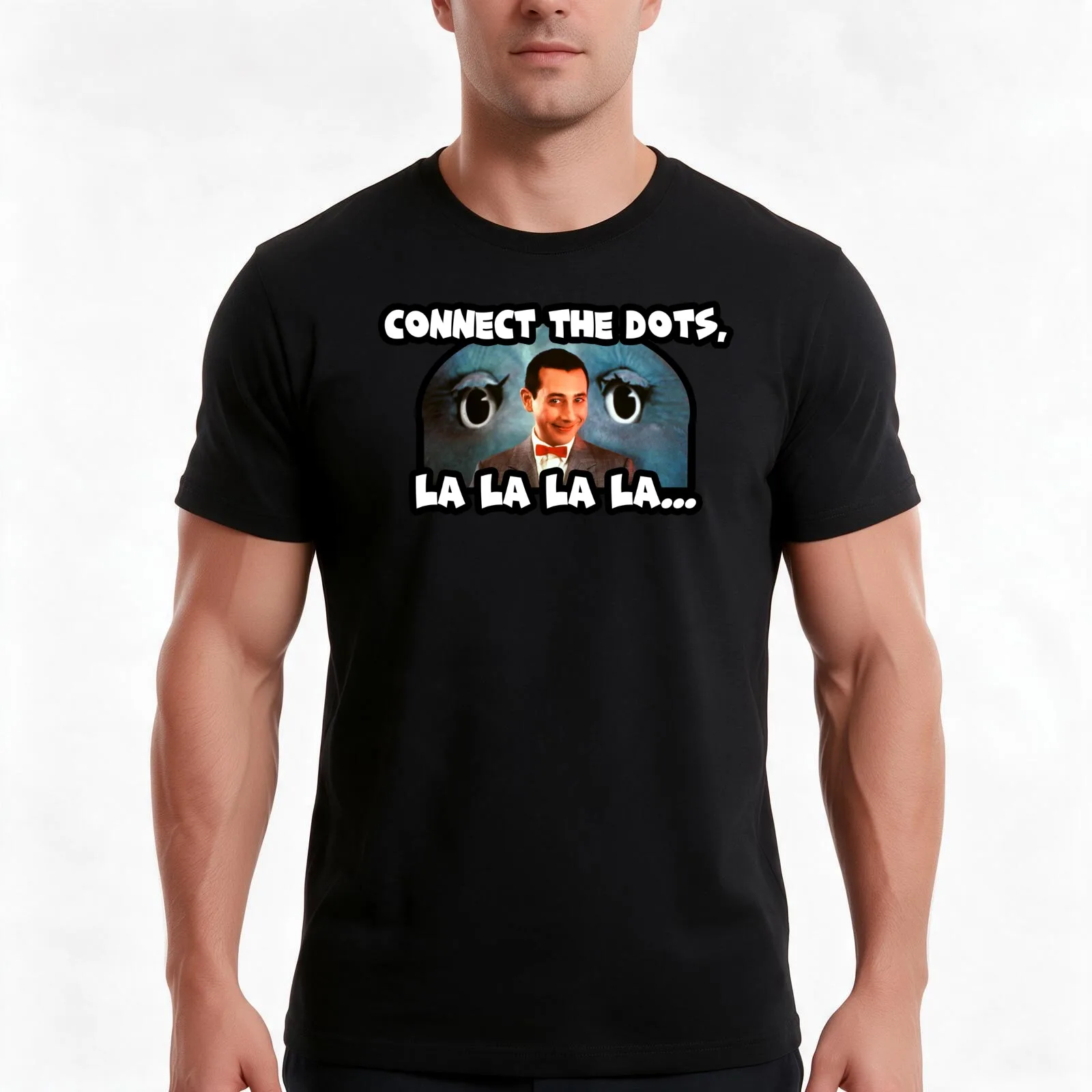 CONNECT the dots la la la - meka hiney ho - Pee-Wees Playhouse - Saturday morning cartoons 80s kid T-Shirt, Unisex Men Women