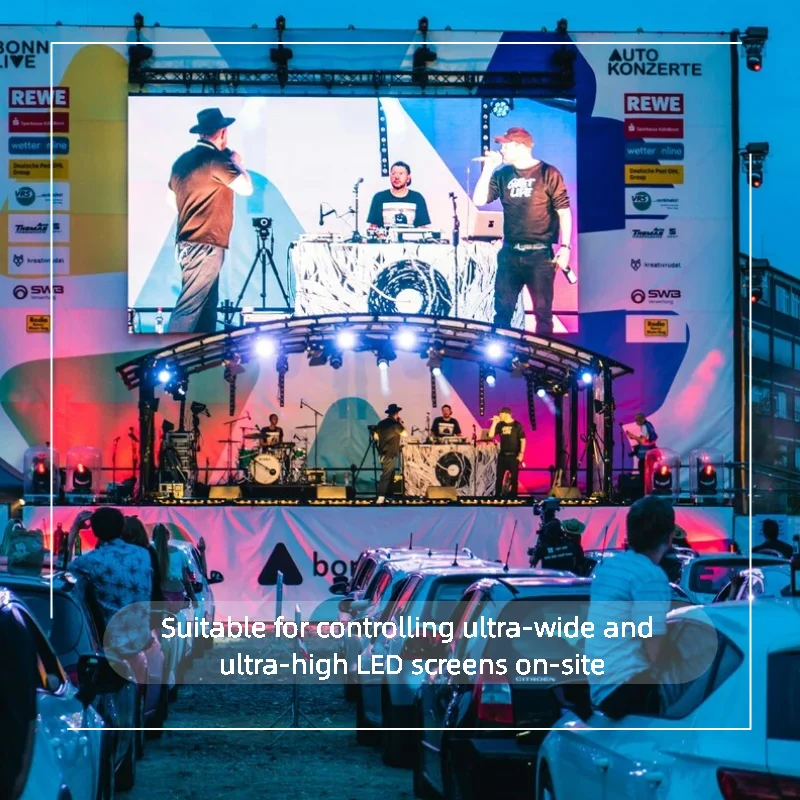 Novastar VX1000 Pro Video Processor with Flight Case Professional 10G Fiber Controller for LED Screen Display