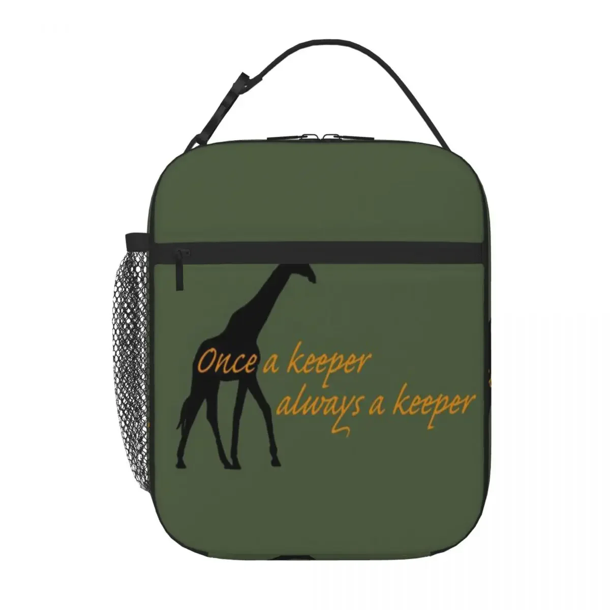 Bestselling Once A Keeper - Giraffe Stylish Outline Neoprene Lunch Bag Weight Loss Diet Small Lunch Bag