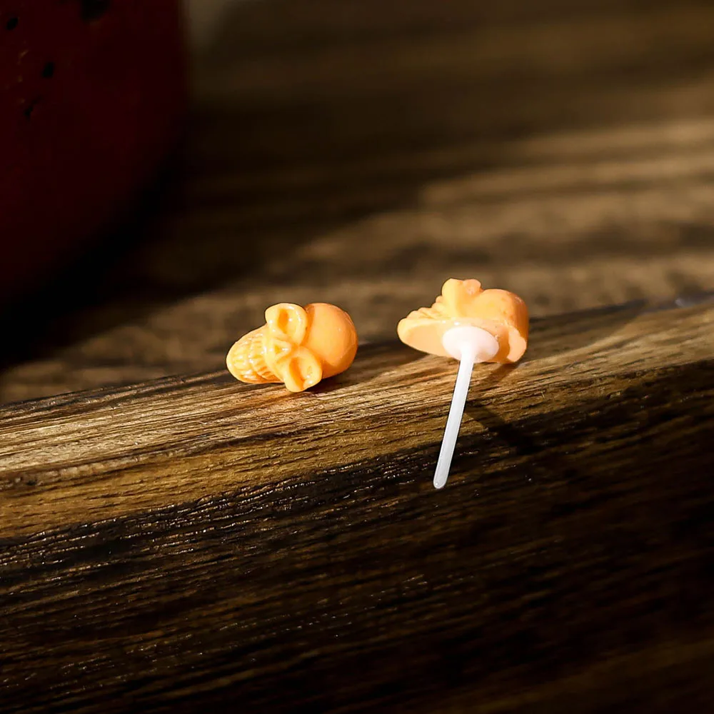 New Material Bioceramic Sheep Fish Mini Animal Stud Earrings For Women Allergy Prevention Piercing Ear Hole Fashion Jewelry