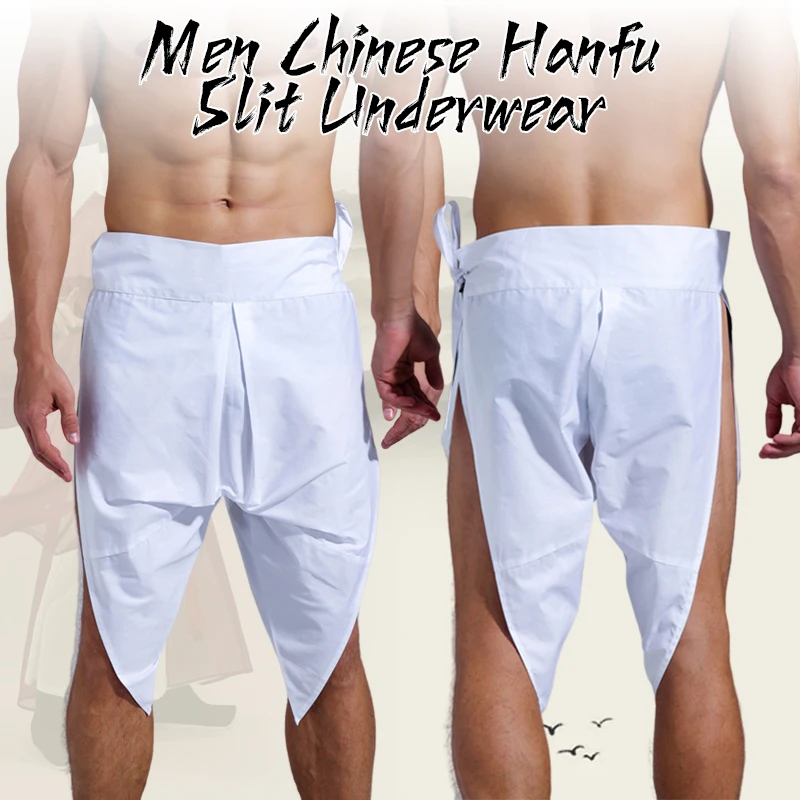Men Chinese Hanfu Underwear Slim Bellyband Boxer Shorts Panties Traditional Ancient Hanfu Inner Wear Stage Performance Lining - Image 2