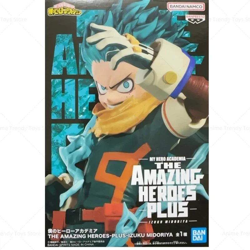Op voorraad BANDAI Anime-actiefiguren My Hero Academia THE AMAZING HEROES PLUS Midoriya Izuku Ver. Model Speelgoed Geschenken WB