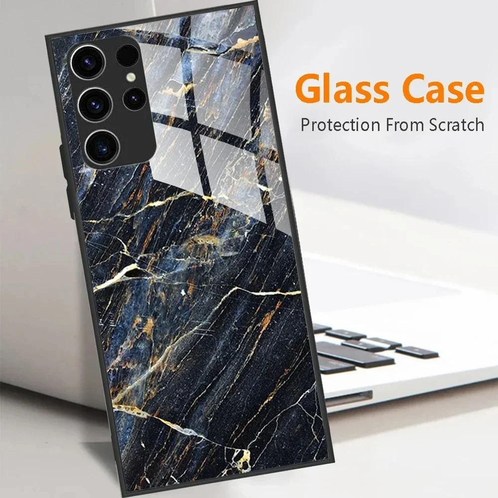Etui ze szkła hartowanego do Samsung Galaxy S24 Ultra Cover Etui na telefon Funda do Samsung Galaxy S24 S 24 Plus S24+ Pokrowce ochronne — zdjęcie 4