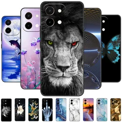 For Vivo Y28 4G Case V2352 Shockproof Soft TPU Silicone Phone Cover For Vivo Y28 Y 28 VivoY28 4G Funda Capa Cute Cartoon