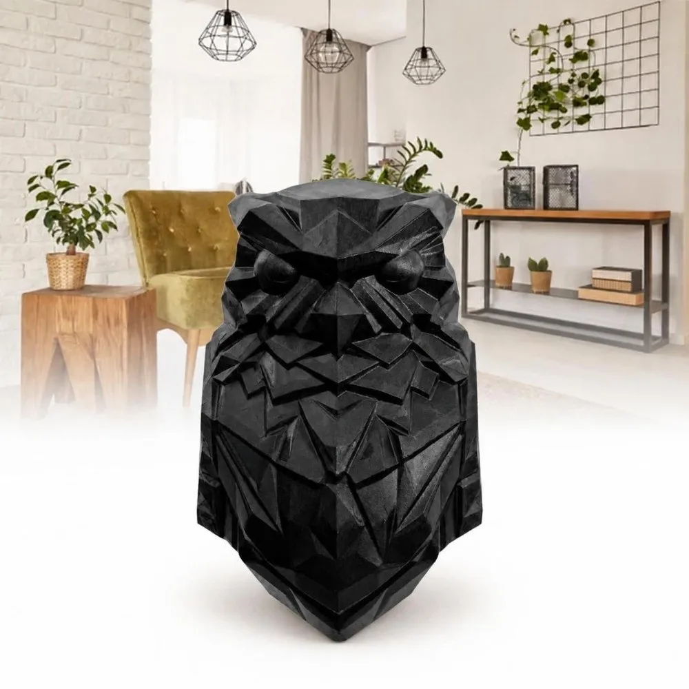 3D Printed 3D Animal Wall Light ABS Material Black Color Animal Wall Lamp White Light Hanging Type LED Wall Sconce Dining Room