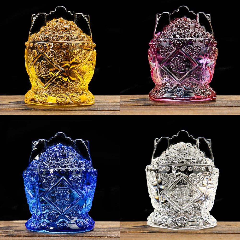 Crystal Cornucopia Feng Shui Paperweight Treasure Bowl Lucky Fortune Home Decoration Ornament Feng Shui Mascot