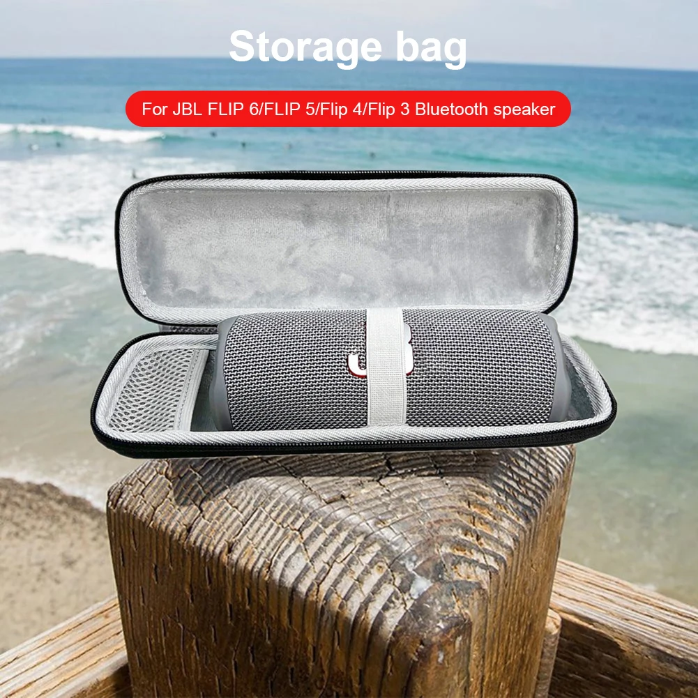 Portable Speaker Storage Bag with Detachable Shoulder Strap for JBL Flip Series 3 to 6 Bluetooth Speakers