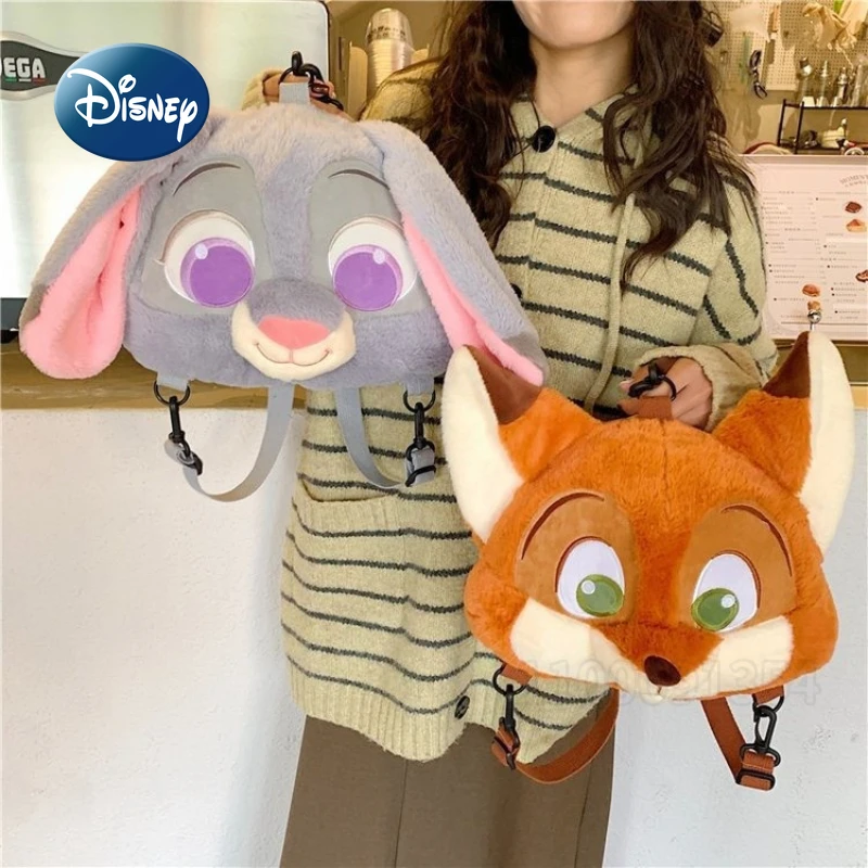 Disney Judinick Nieuwe Pluche Rugzak Cartoon Leuke Pluche Damesrugzak Grote Capaciteit Casual Damesrugzak Hoge Kwaliteit