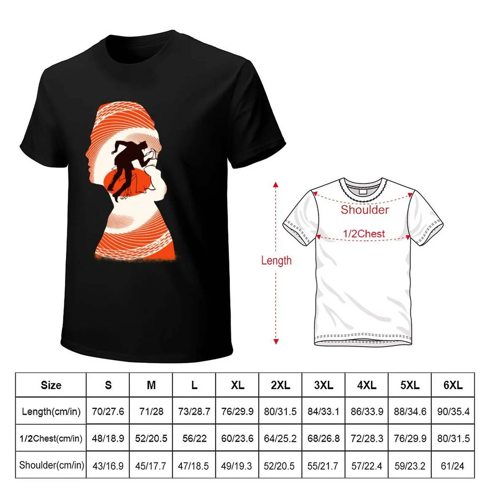 Alfred Hitchcock's Vertigo Silhouette - Kim Novak T-Shirt Vintage Style Printed Top