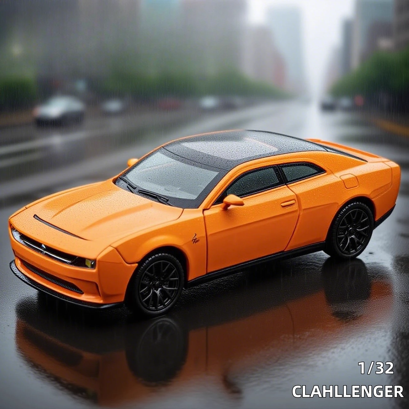 SRT Hellcat – modèle de voiture en alliage métallique moulé, haute Simulation, son et lumière, Collection de jouets pour enfants, cadeaux, 1:32