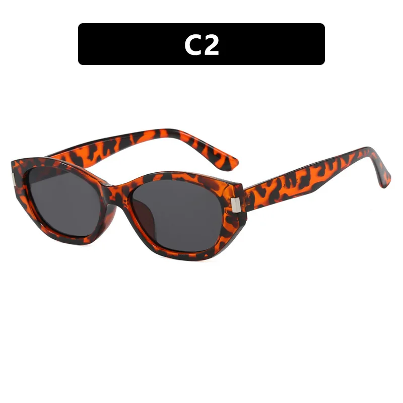 2025 New Black Classic Retro Designer Brand Concave Irregular Narrow Frame Men Women Fashion Sunglasses Vintage Style