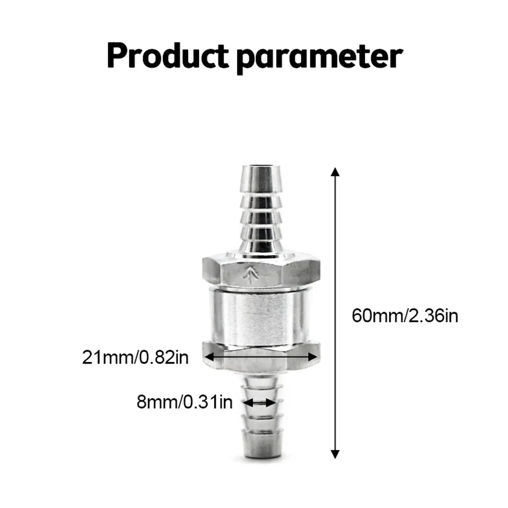 12mm Aluminium Alloy Valve Aluminium Check Valve Way Check Valve Inhibits Backflow Design Low-Pressure Applications