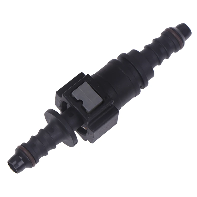 Carro Combustível Linha Acoplador Mangueira Quick Release Connector, Straight Oil Pipe Adapter, ID6, 7.89 Nylon