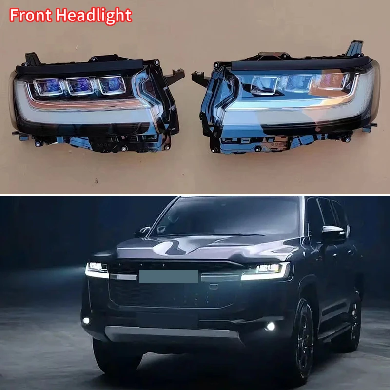 For Toyota Land Cruiser 300 2022 LED DRL Headlight Modification Accessories LC300 J300 Exterior upgraded parts body kit Tuning