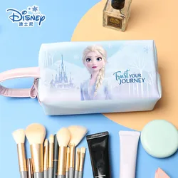 Anime Disney Frozen Elsa Cosmetic Bag Kawaii Elsa Portable Pencil Case Large Capacity Stationery Storage Bag Cartoon Wash Bag