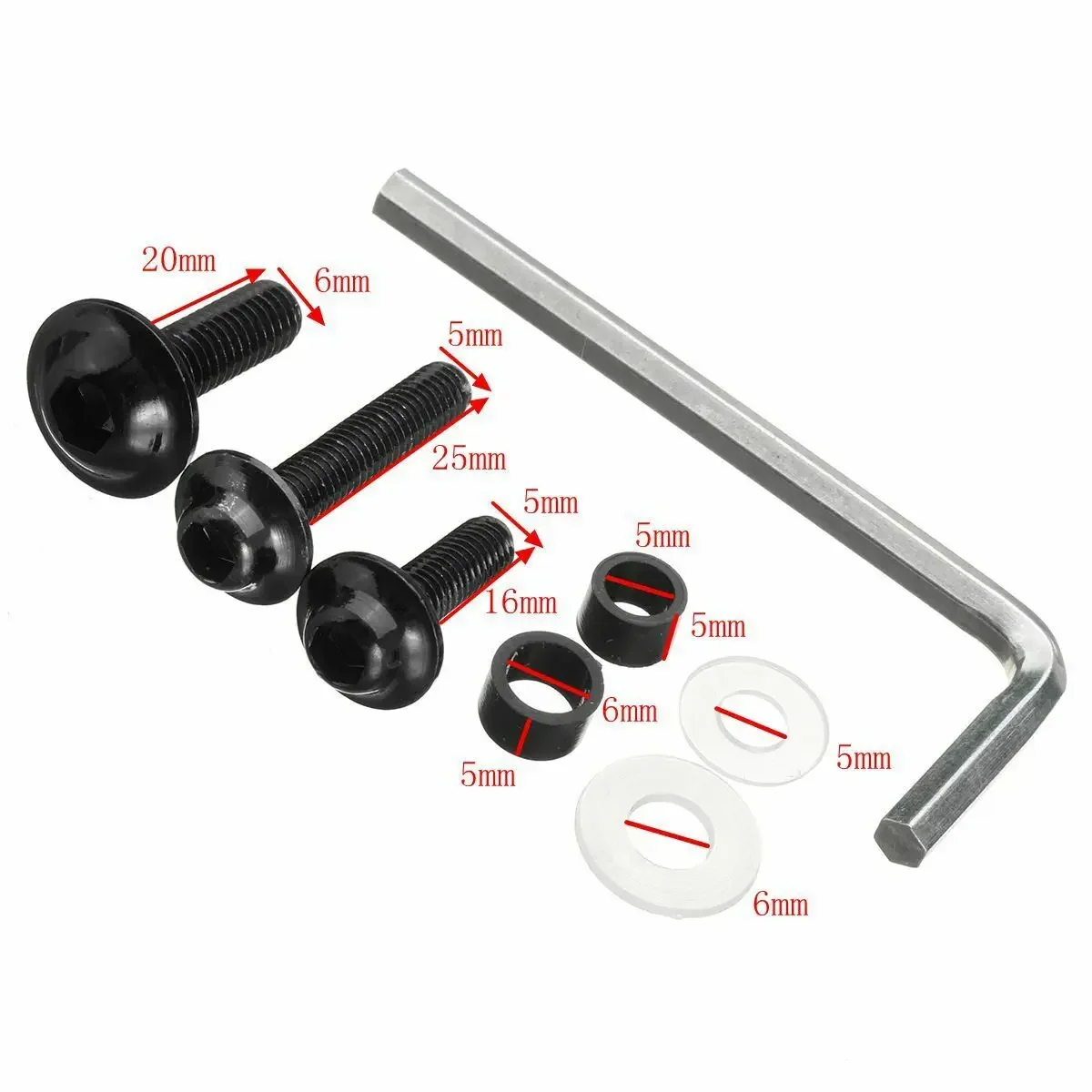 200x مجموعة مسامير هدية كاملة مسامير الجسم لهوندا ST1100 1990-2002 #3