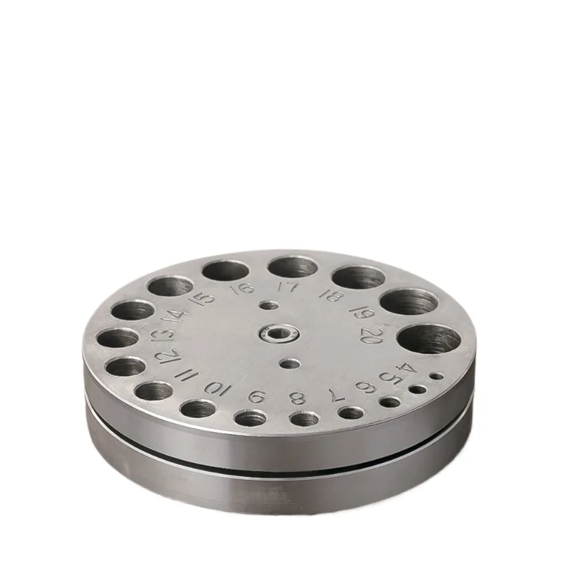 Round Punch Manual Punching Die Jewelry Processing Gold and Silver Coins Round Cake Stamping Nest as Anvil Gold Tool