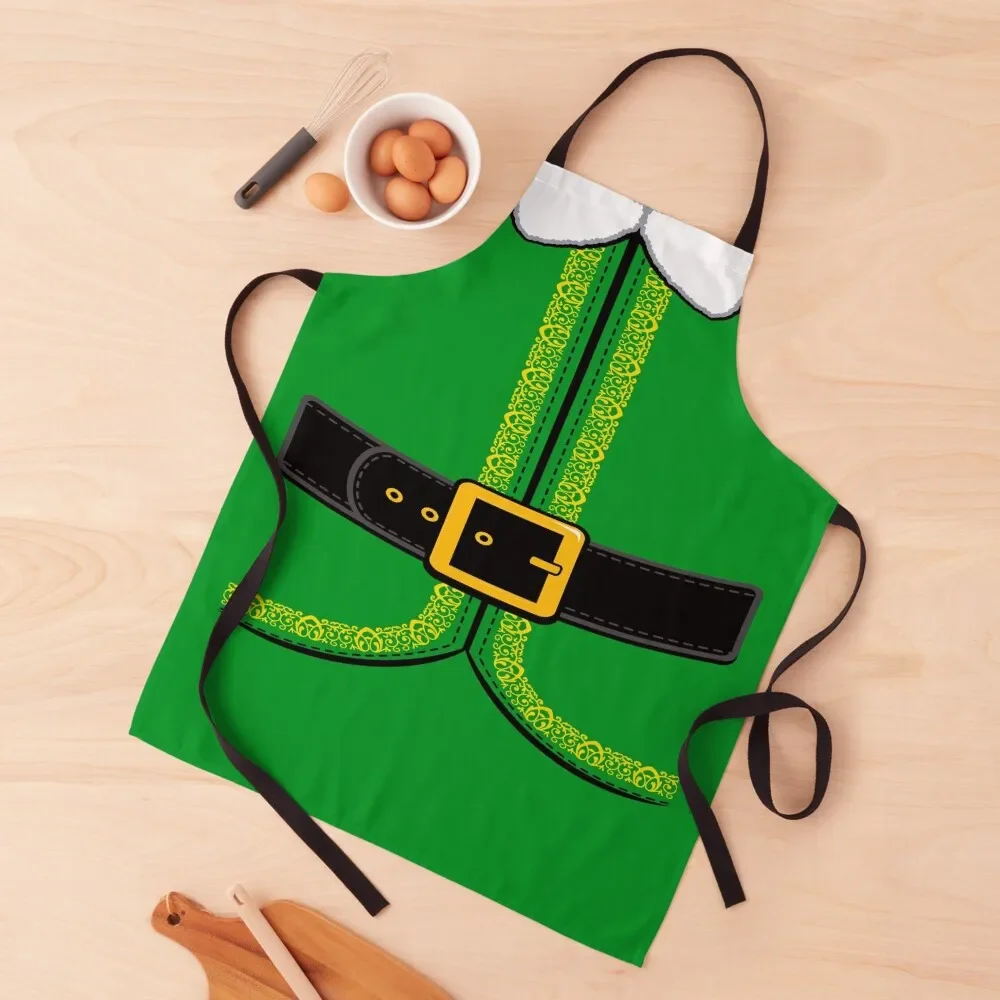 

Buddy Elf Yourself - Funny Christmas Gift Elf Costume Graphic Apron cooks clothes Kitchen Handle For Women Apron