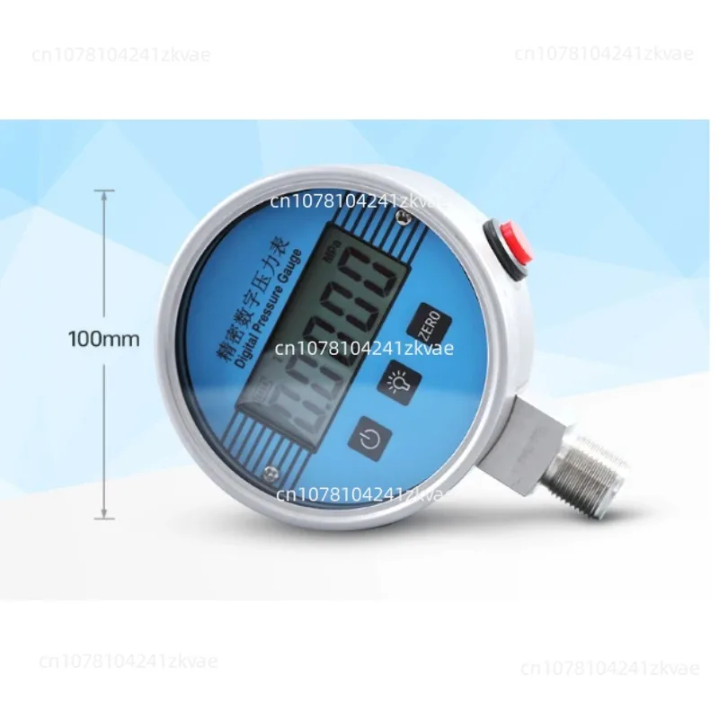 YB-100A Electronic Vacuum Table 5-digit LCD 304 Stainless Steel Pressure Gauge Precision Digital Sensor 0-100mpa High Pressure
