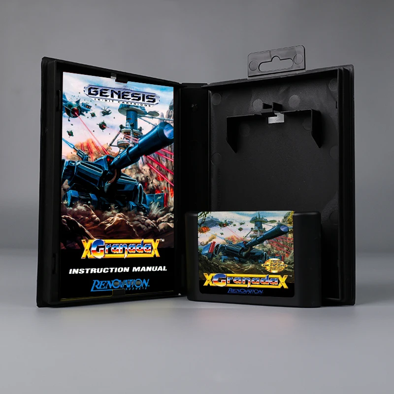 

Granada USA cover 16bit MD game card with box with manual for Sega Genesis Megadrive