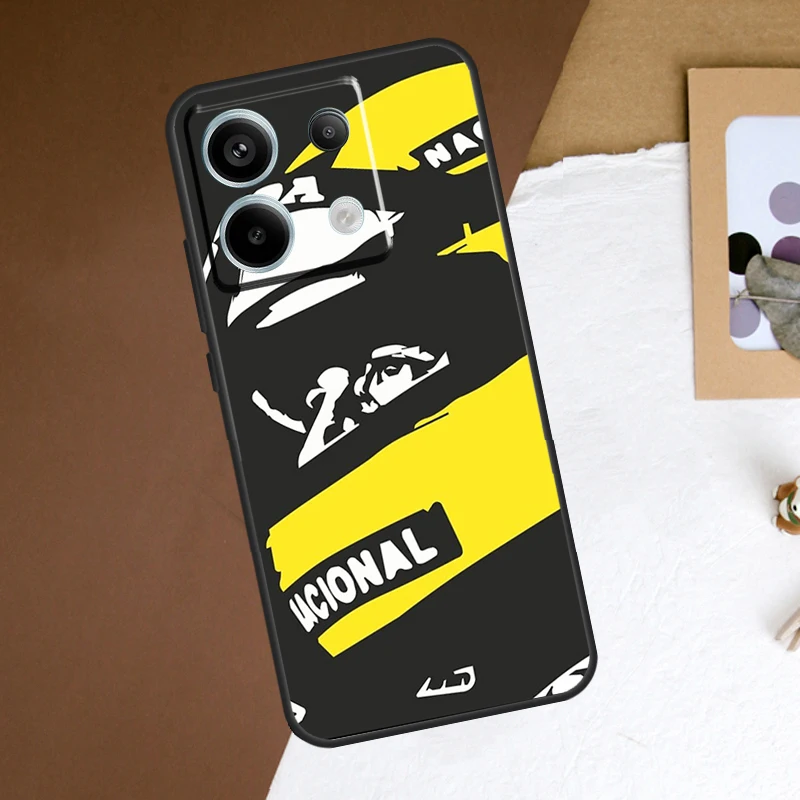 Ayrton Senna Case For Redmi Note 11 12 13 Pro Plus 9 10 10S 11S 12S Redmi 12 9C 10C 12C 13C Back Cover