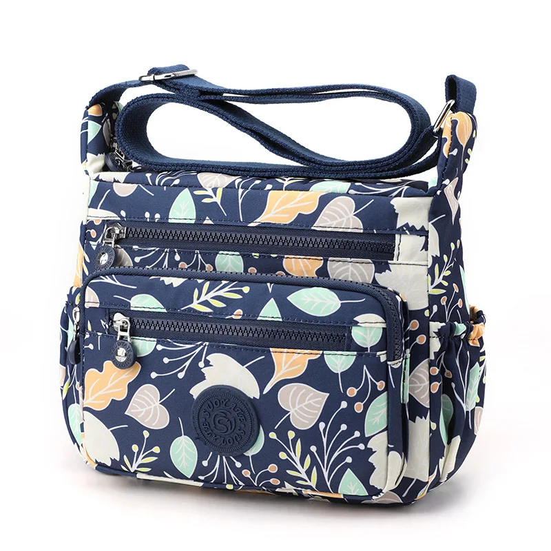 Women Shoulder Bags 2023 New Floral Print Women Handbags Brand Crossbody Messenger Bag Female Waterproof Nylon Travel Bag Bolsas