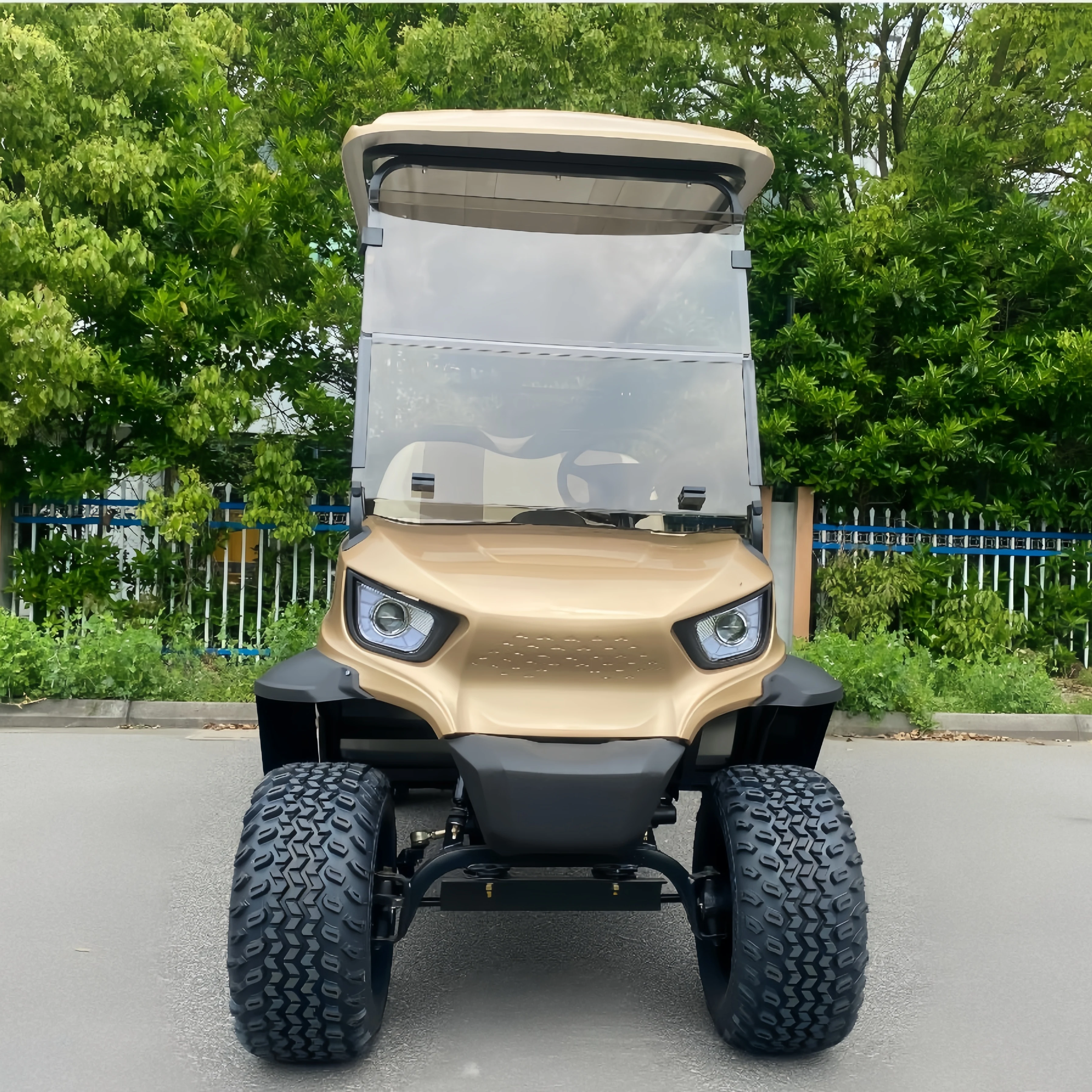 KINGHIKE High-End Electric Golf Buggy Cart 4+2 Seats Quality Hunting Cart