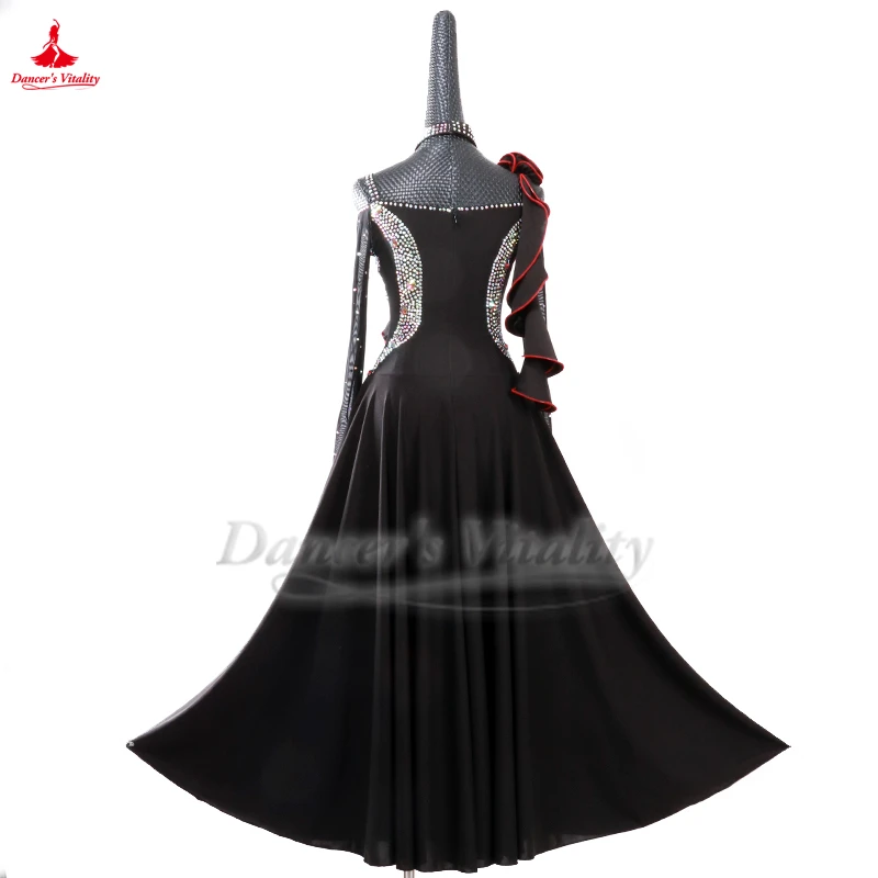 Social Dance Wrapped Shoulder Style and Sling Style Dresses for Women Waltz Foxtrot Quickstep Professional Clothing Customized