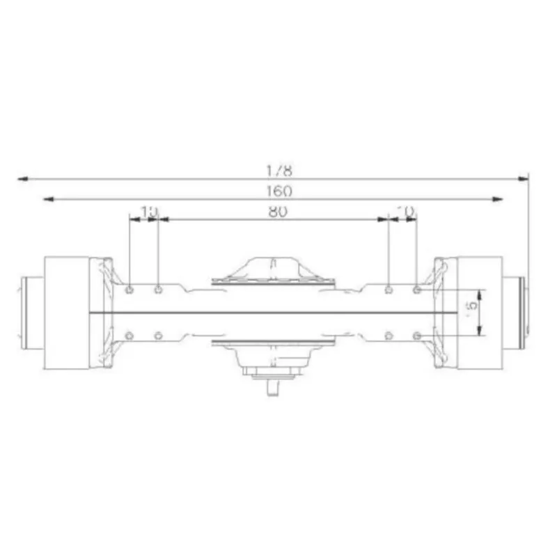 LESU-modelo de coche teledirigido modelo TH02035, juguete de velocidad lenta hacia abajo, Metal CNC, eje Diff Lock 1/15