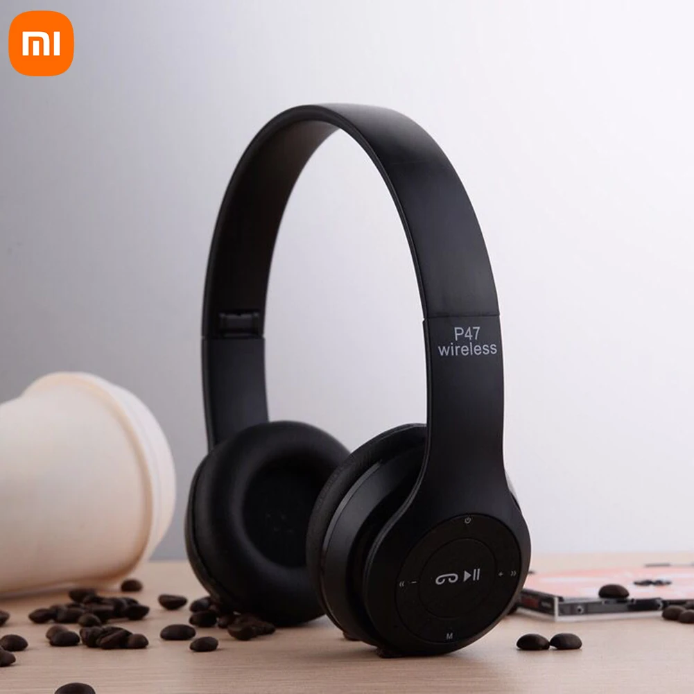 XIAOMI Stereo P47 Headset 5.0 Bluetooth Headset Foldable Series Wireless Sports Game Headset for iPhone