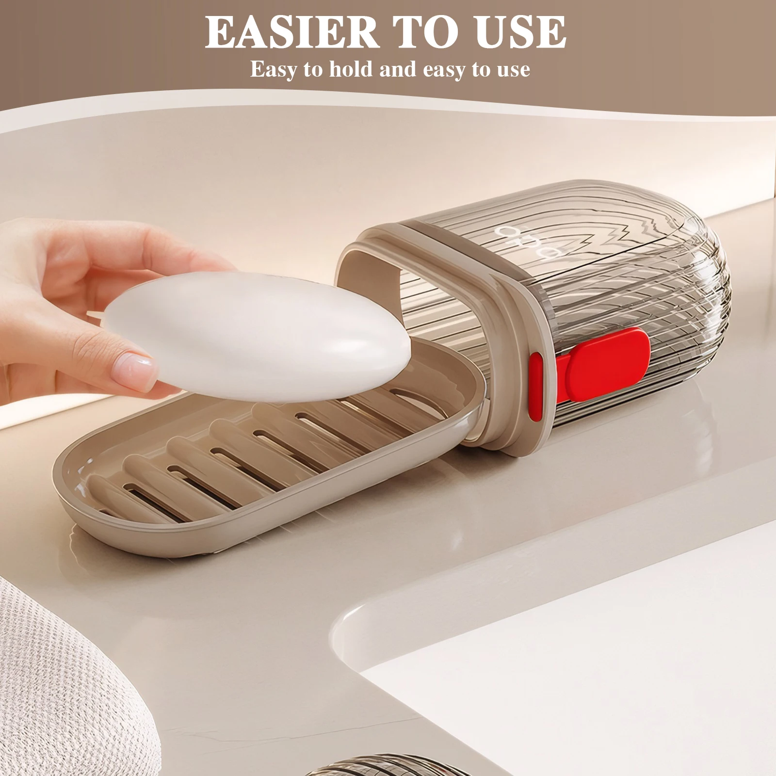 

2Pcs Portable Soap Tray Leakproof Travel Soap Box Drainable Household Soap Storage Case Bathroom Camping Traveling Supplies